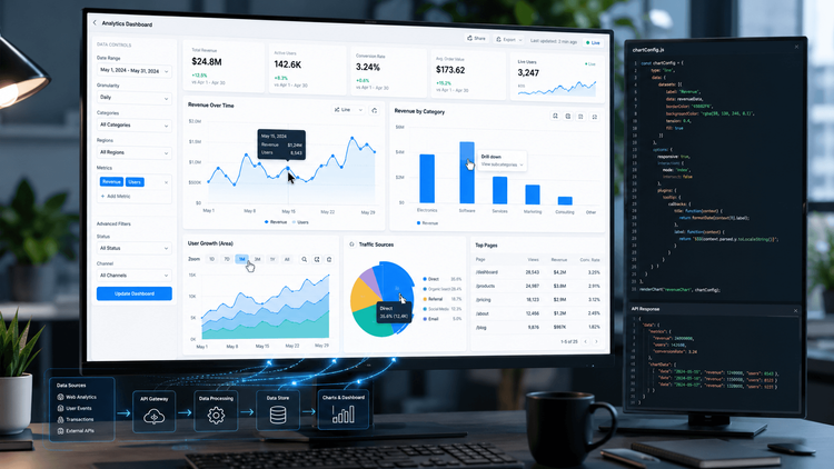 Gráficos Interativos em JavaScript: Transforme Dados do Seu Site Empresarial em Decisões Inteligentes